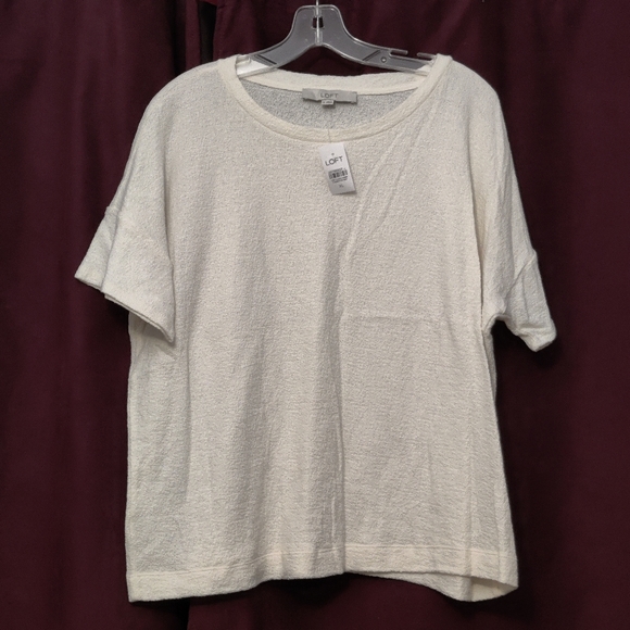 🤩BOGOFREE🤩 LOFT Textured Dolman Cropped Tee - Picture 2 of 7